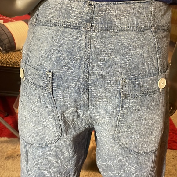 FREE PEOPLE SASHIKO STITCHED RELAXED JEANS - Picture 12 of 15